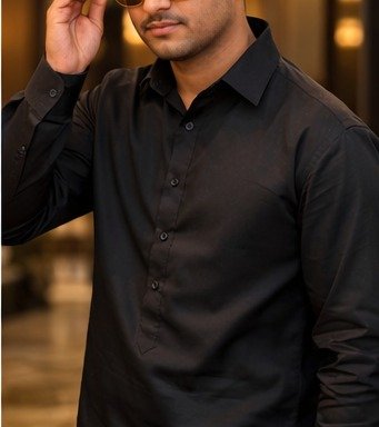 pro axis kurta pajama black