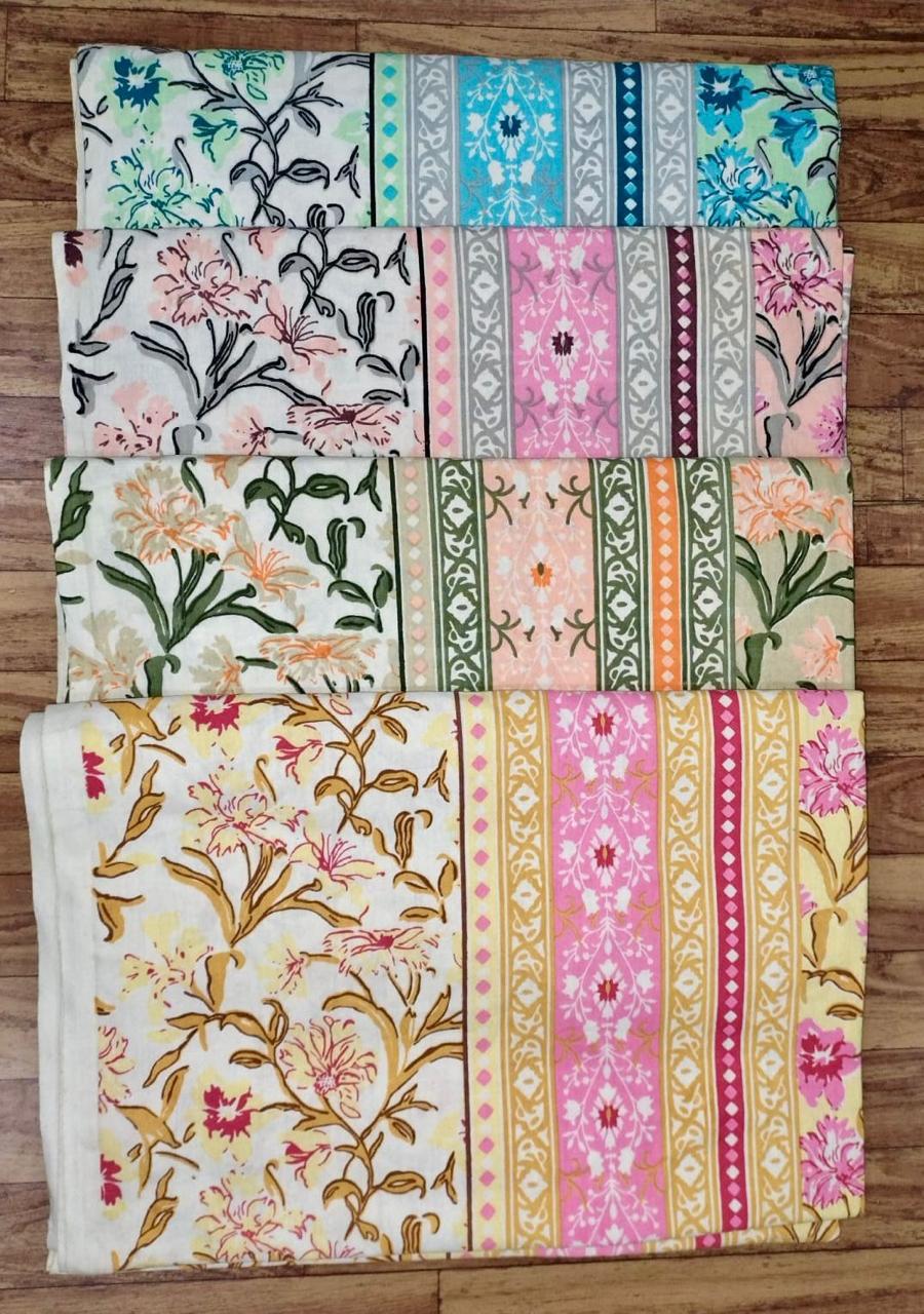 100% pure cotton jaipur bedsheet