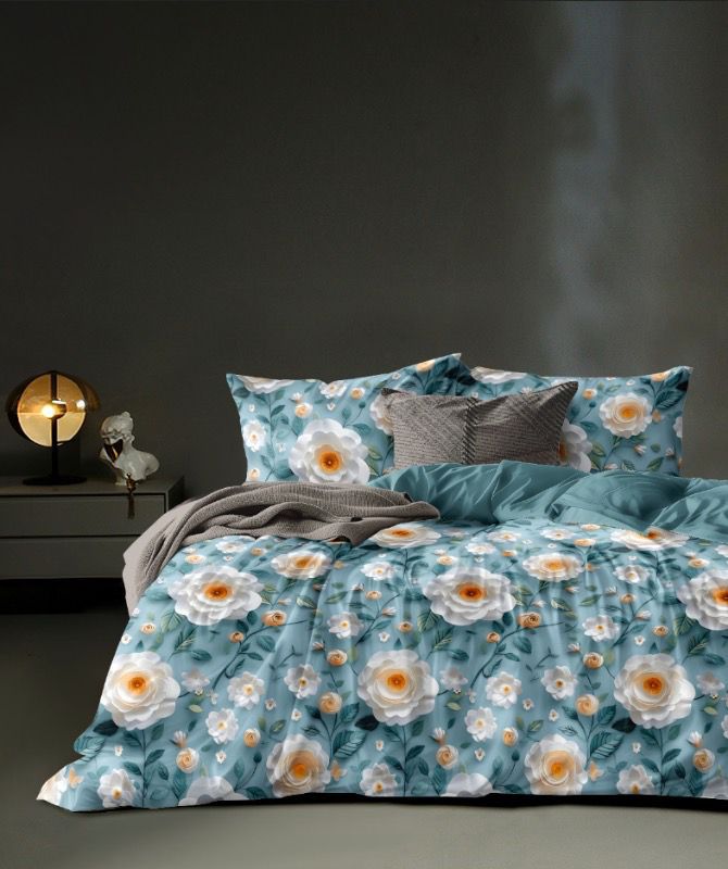7d bedsheet with 2 pillow cover