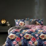 7d bedsheet with 2 pillow cover