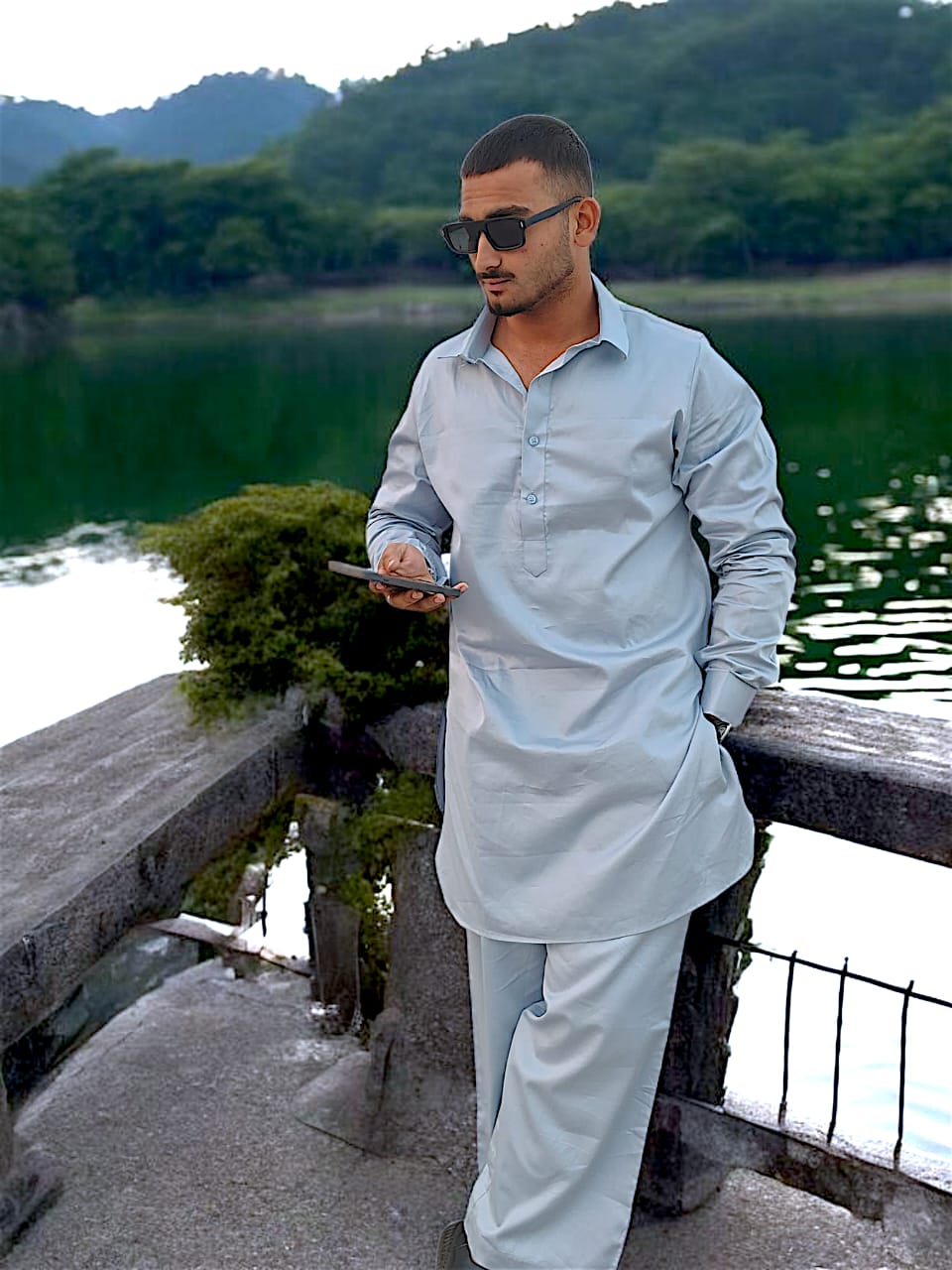 pro axis kurta pajama light blue